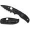 Spyderco 2024 Spyderco Native 5 Lightweight Black Black Blade Serrated SPY-C41SBBK5 - alternate 1